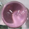 Wholesale Decoration crystal ball in pink color