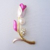 promotional jewelry gift fashion flower pearl brooch