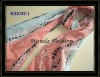 Ink printing fashion long scarf