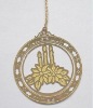 Wholesale ss etched hanging ornament