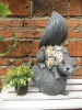 lovely squirrel polyresin outdoor figurine