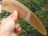 Wholesale natural pocket ox horn hair comb