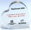 Love shape Acrylic paper weight