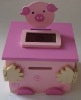 promotional cute wooden money box