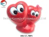Ceramic heart red money box bank