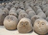 Wholesale sell natural garden stone owl animal carving sculpture