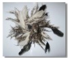 feather fascinator fashion hair accessory bridal headpiece