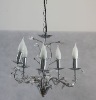 Wholesale Indoor Lighting Ambiance 5-light Chandelier with deco in Silver