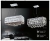 Wholesale Rectangle crystal beads hanging ceiling lamp chandelier