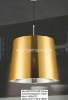 Chandeliers,gold fabric,E27 single head hanging lights