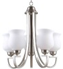 Wholesale moderm chandelier of satin nickel plating