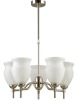 Wholesale European modern chandelier of satin nickel light