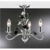 Wholesale Indoor Fixed Silver Metal Electroplating Chandelier with Candle Bulbs/CE/UL