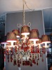 Wholesale Red crystal Chandeliers (BL224-8+4H)