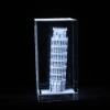 Wholesale europe building colorful crystal block, paperweight souvenir gift