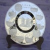 Wholesale brass material silver plated custom souvenir tray