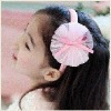 Wholesale fashion children's hair accessories baby ribbon bow barrette/ hair band