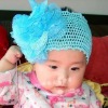 Wholesale fashion children's hair accessories baby ribbon bow barrette/ hair band