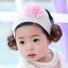 Wholesale fashion children's hair accessories baby ribbon bow barrette/ hair band