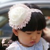 Wholesale fashion children's hair accessories baby ribbon bow barrette/ hair band