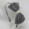 Wholesale Iron elastic headband with ribbon bows