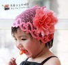 Wholesale fashion children's hair accessories baby ribbon bow barrette/ hair band