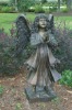 Beauty angel in the garden sculpture