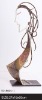 Beautiful lady metal crafts fashion people models for home decoration