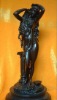 bronze beautiful woman sculpture