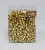 Wholesale 2011 gold coler plastic bead garland for Christmas Decoration