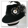 Wholesale Fashional lady's Fedora with feather /bucket cap/top hat