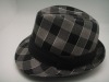 Wholesale fashion checked men's hat