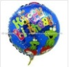 Helium 18 Inch Round Foil Balloon , ROUND BIRTHDAY BALLOON, Foil Balloon,100 pcs/lot, Free Shipping