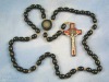wooden bead rosary