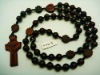 five decade rosary wood rosary beads