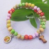 Handmade draw wooden bracelet