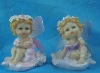 Polyresin fairy figurine with wing