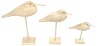 Wholesale S/3 Wooden bird table decoration