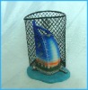 Wholesale Polyresin Dolphin Souvenir Items W/ Pencil Vase