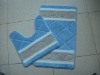 Wholesale 2 PC bath mat set with Anti-skid Feature and Natural Latex Rubber Backing