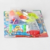 Shining Bubble Gun with Four Transparent Lamps