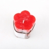 Fashion Flower Shape Brown And Red Color With Fruit Scent Art Candles