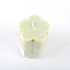 Fashion Flower Shape Light Green Color With Aroma Art Candles