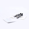 Fashion Steel Hair Pin With Diamond In Double Arched Shape