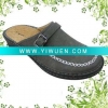 PU woman slipper with buckle