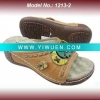 2011 Lady Fashion PU Massage Sandal Slipper with coconut shell