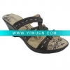 PU Ladies Wedge-heeled Slipper with massage